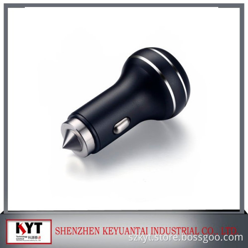 Dual USB Port 5V 3.4A Car Charger For Mobile Phones Tablet Stainless Steel Materials Car Charger Safety car charger